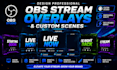 design professional obs stream overlays and custom scenes