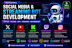 make twitter bot, youtube bot, kick bot, streaming bot, instagram api bot