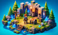 create 3d low poly game asset environment prop and character in unity for mobile