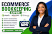 shopify amazon ecommerce bookkeeping, quickbooks online, cleanup, reconciliation