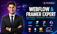 design and develop webflow framer website figma to webflow framer developer