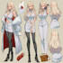draw anime character sheet for you