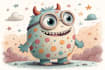 draw cartoon character monster