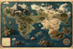 make a fantasy map illustration for map