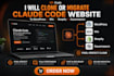 convert claude code website to wordpress, wix, shopify or squarespace
