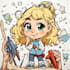 design a cartoon character art