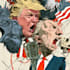 create a political or satirical cartoon