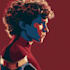 illustrate a superhero comic cover art