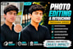 do photo beauty retouching, background removing in best deal