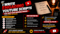 write engaging youtube video scripts