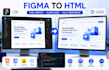build a responsive landing page using HTML,CSS and javascript