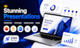 presentation design, pitch deck, powerpoint, google slides, canva expert