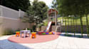 render japanese zen garden, bamboo landscape, deck lighting, backyard oasis, dwg