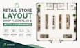 design retail store layout shop floor plan autocad drawings