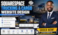 build trucking website cargo delivery website squarespace website