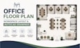 design office floor plan workspace layout autocad drawings