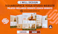 design squarespace yoga studio website pilates wellness website coach website