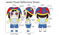 design custom plushie reference sheet character stuffed animal ych concept