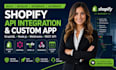 build develop shopify API integration custom app graphql nodejs webhooks