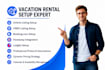 setup listing on airbnb, vrbo booking com hostaway peerspace, lodgify hospitable