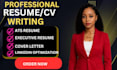 write an ats optimize tech resume cover letter and linkedin profile