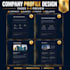 design a premium company profile brochure