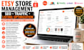 manage your etsy store, seo, optimize listings and grow traffic