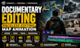 do youtube documentary video editing faceless video editing map animation