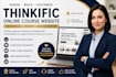 design, build, customize your thinkific online course website