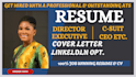 write your senior executive resume and linkedin profile