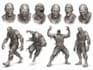 create custom zombie and mutant creature concept art