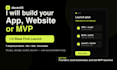 build website creation, mobile app creation, saas