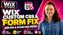 add custom css code or fix wix studio med spa booking form bug