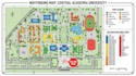 design a professional wayfinding map, directional signage map, campus navigation