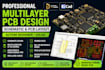 design professional multilayer pcb and schematic in altium designer or kicad