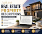 write real estate property descriptions and law