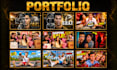 design high CTR clickbait youtube thumbnails with ab test variations