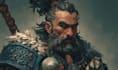 create detailed full body dnd character art with armor and weapons