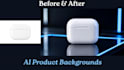create a professional ai background for your product photo