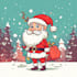 draw a custom christmas cartoon design and concept art