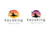 design a professional modern kayak, paddle logo