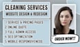 cleaning services website, cleaning company website, maid service website
