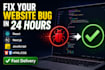 fix react nextjs javascript HTML CSS bugs professionally