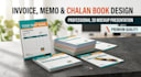 design receipt book, memo pad and invoice book layout