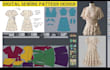 design geometric and crochet pattern with pattern editing