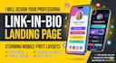design custom bio link website as linktree alternative for instagram influencers