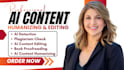 humanize ai content, rewrite ai content, proofreading, and plagiarism check