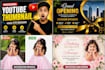 design professional you tube thumbnails posters
