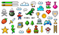 do pixel art character pixel logo asset animation sprite sheet for your game