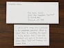 handwrite cards, envelopes with postal request codes